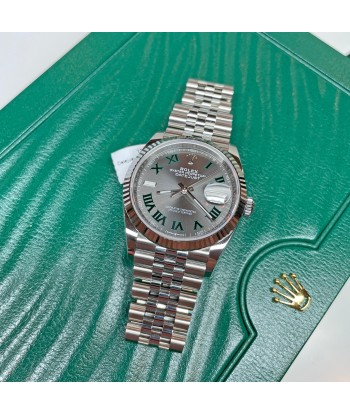 Pre-owned Rolex Oystersteel Datejust 36mm Wimbledon Steel Watch 126234 votre restaurant rapide dans 