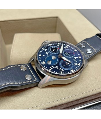 Pre-Owned IWC IW503605 Blue Big Pilot’s Watch Perpetual Calendar Jusqu'à 80% De Réduction