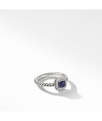 David Yurman Albion Kids Ring with Black Orchid and Diamonds, 4mm JUSQU'A -70%! 