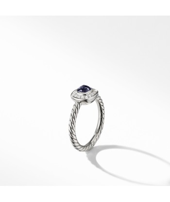 David Yurman Albion Kids Ring with Black Orchid and Diamonds, 4mm JUSQU'A -70%! 