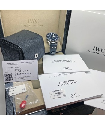 Pre-Owned IWC IW503605 Blue Big Pilot’s Watch Perpetual Calendar Jusqu'à 80% De Réduction