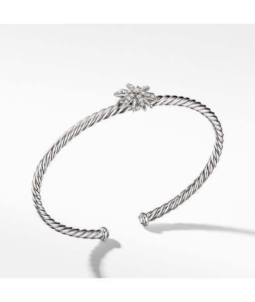 Pre-owned David Yurman Starburst Center Station Bracelet with Pave Diamonds rembourrage situé sous