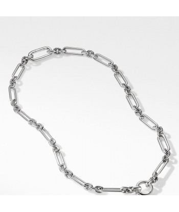 Pre-owned David Yurman Lexington Silver Chain Necklace 7.1mm brillant des détails fins