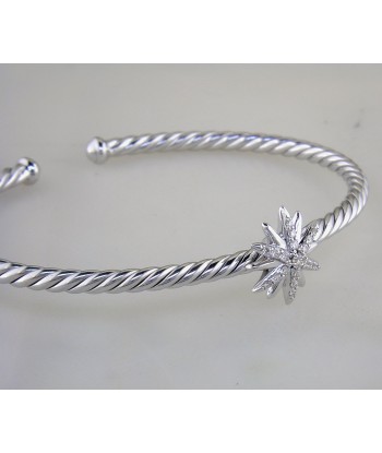 Pre-owned David Yurman Starburst Center Station Bracelet with Pave Diamonds rembourrage situé sous