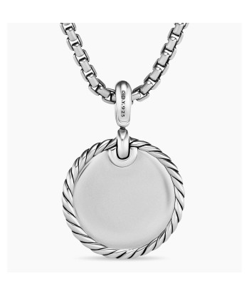 Pre-owned David Yurman Elements Disc Pendant with Pave Diamonds 21mm l'évolution des habitudes 