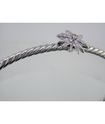 Pre-owned David Yurman Starburst Center Station Bracelet with Pave Diamonds rembourrage situé sous