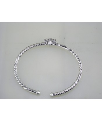 Pre-owned David Yurman Starburst Center Station Bracelet with Pave Diamonds rembourrage situé sous