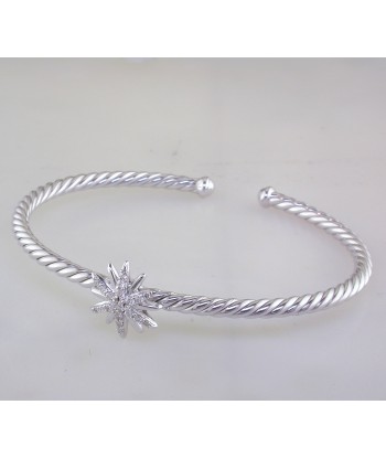 Pre-owned David Yurman Starburst Center Station Bracelet with Pave Diamonds rembourrage situé sous