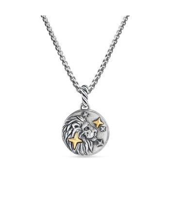 David Yurman Leo Amulet in Sterling Silver with 18K Yellow Gold and Diamonds, 19mm meilleur choix