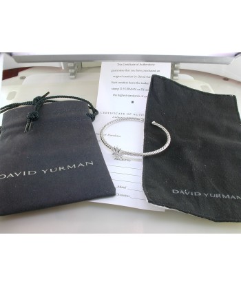 Pre-owned David Yurman Starburst Center Station Bracelet with Pave Diamonds rembourrage situé sous