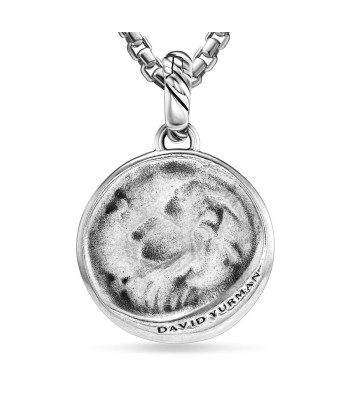 David Yurman Leo Amulet in Sterling Silver with 18K Yellow Gold and Diamonds, 19mm meilleur choix