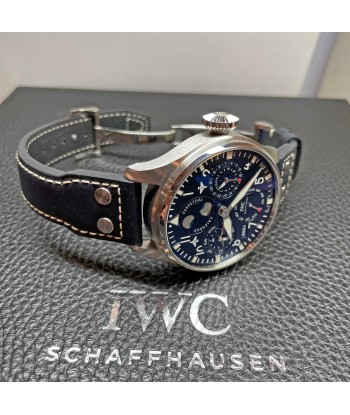 Pre-Owned IWC IW503605 Blue Big Pilot’s Watch Perpetual Calendar Jusqu'à 80% De Réduction