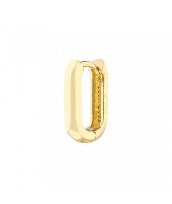 14K Yellow Gold Oblong Mini Hoop Earrings, 15MM l'achat 