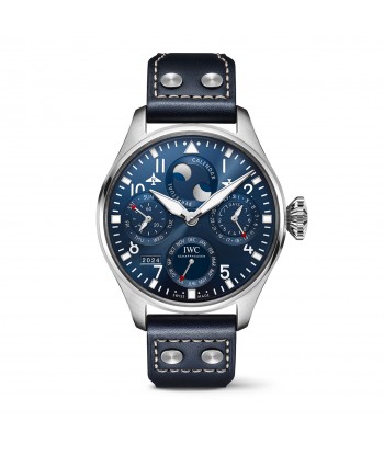 Pre-Owned IWC IW503605 Blue Big Pilot’s Watch Perpetual Calendar Jusqu'à 80% De Réduction