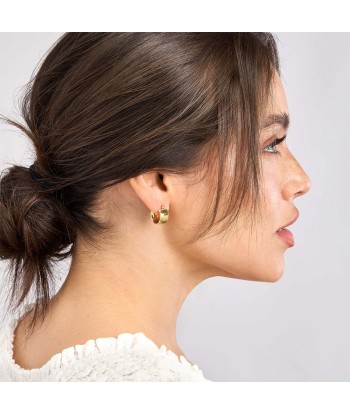 14K Yellow Gold 9.8MM Round Hoop Earrings en ligne des produits 