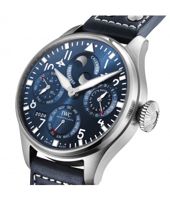 Pre-Owned IWC IW503605 Blue Big Pilot’s Watch Perpetual Calendar Jusqu'à 80% De Réduction