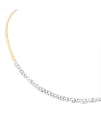 Marco Bicego 18K Yellow Gold Single Strand Coil Collar with Diamond Bar Le MVP de beaucoup