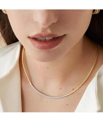 Marco Bicego 18K Yellow Gold Single Strand Coil Collar with Diamond Bar Le MVP de beaucoup