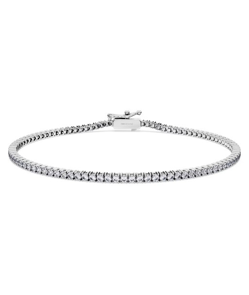 Swarovski Diamond Eternity Tennis Bracelet 14K White Gold 1.50 Carats tw le des métaux précieux