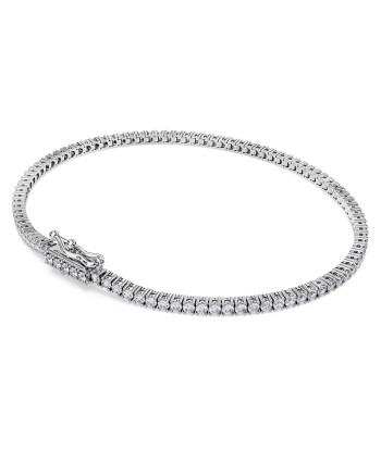 Swarovski Diamond Eternity Tennis Bracelet 14K White Gold 1.50 Carats tw le des métaux précieux