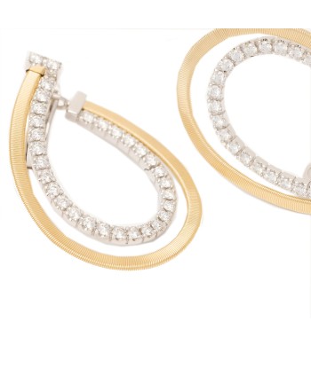 Marco Bicego 18K Yellow Gold Masai Drop Earrings with Diamonds acheter en ligne