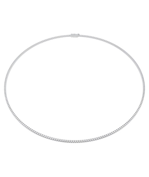 Swarovski Diamond Eternity Tennis Necklace 3ctw White Gold en stock