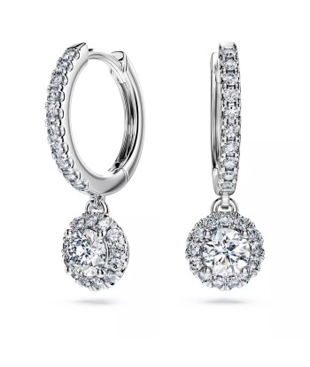 Swarovski Round Diamond Eternity Drop Earrings 1.1ctw la chaussure