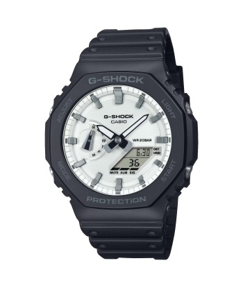 Casio G-Shock CasiOak Black Brilliant White Watch GA2100WD-1A une grave pollution 