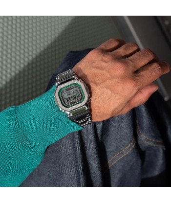 CASIO G-SHOCK GMWB5000D-3 Bluetooth Green Full Metal Solar Square Watch Steel meilleur choix