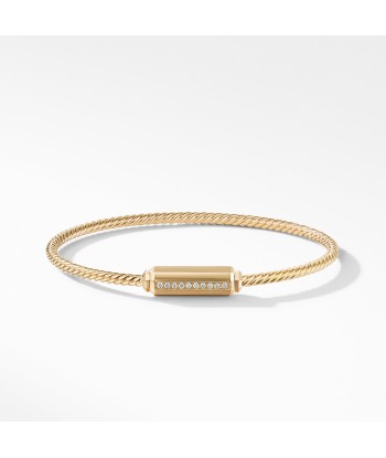 David Yurman Barrels Bracelet with Diamonds in 18K Gold pas cher chine