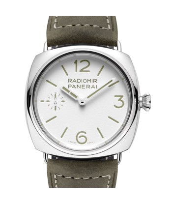 Pre-owned Panerai Radiomir Officine White Green PAM01384 45mm la chaussure