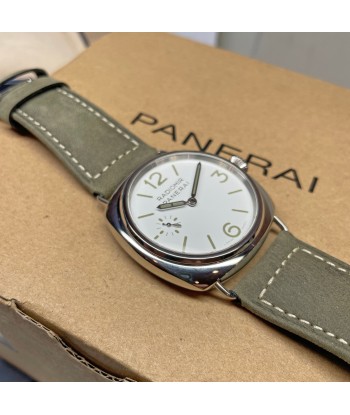 Pre-owned Panerai Radiomir Officine White Green PAM01384 45mm la chaussure