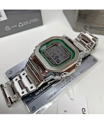 CASIO G-SHOCK GMWB5000D-3 Bluetooth Green Full Metal Solar Square Watch Steel meilleur choix