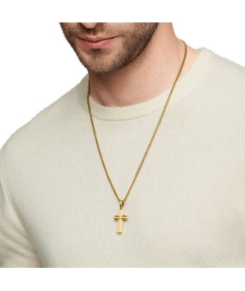 David Yurman Deco Cross Pendant in 18K Yellow Gold, 34mm solde