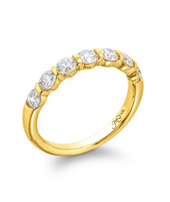 JB Star 7 Round Diamond Anniversary Band Yellow Gold Jusqu'à 80% De Réduction