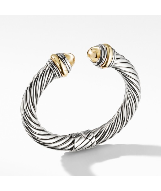 David Yurman 10MM Cable Classics Bracelet with Bonded Yellow Gold and 14K Gold Par le système avancé 