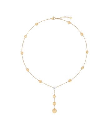 Marco Biecgo 18K Yellow Gold Africa Lariat Necklace with Diamonds l'achat 