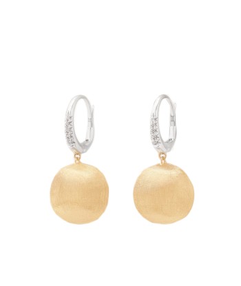 Marco Bicego 18K Yellow Gold Africa Drop Earrings with Diamond Clip offre 