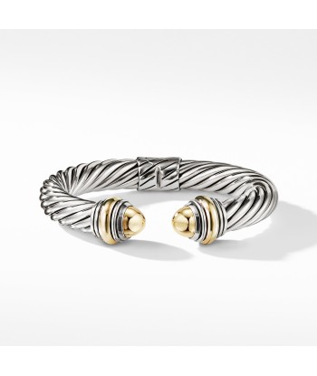 David Yurman 10MM Cable Classics Bracelet with Bonded Yellow Gold and 14K Gold Par le système avancé 