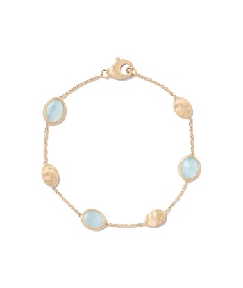 Marco Bicego 18K Yellow Gold Siviglia Aquamarine & Gold Bracelet de technologie