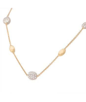 Marco Bicego 18K Yellow Gold & Diamond Bean Necklace rembourrage situé sous