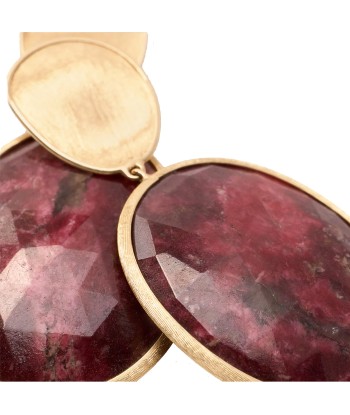 Marco Bicego 18K Yellow Gold Lunaria Double Drop Thulite Earrings chez Cornerstreet bien 