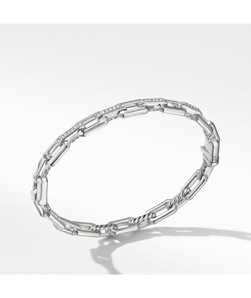 David Yurman Stax Link Bracelet with Diamonds brillant des détails fins