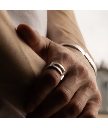 Bague homme argent | U-MUST Les êtres humains sont 