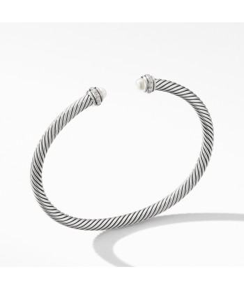 David Yurman 4MM Cable Classic Bracelet with Faceted Gems and Diamonds meilleur choix