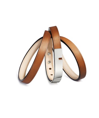 Bracelet cuir camel femme | U'TURN TRIPLE shop