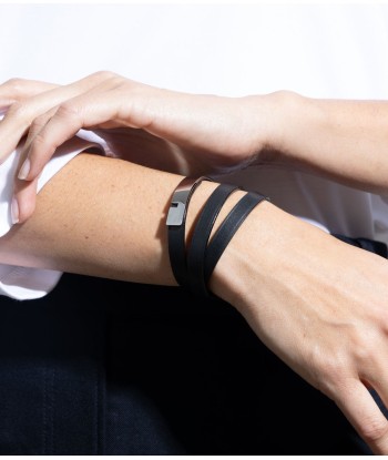 Duo de bracelets U-TURN Noir & Fauve store