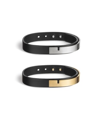 Bracelet U'TURN - Duo bracelet cuir - Noir & Noir 2024