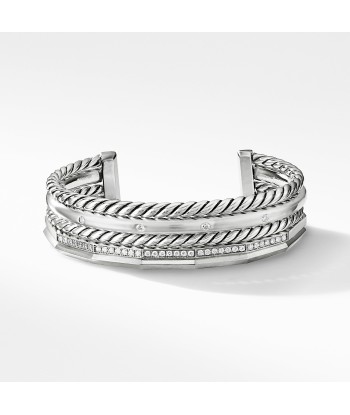 David Yurman Stax Narrow Cuff Bracelet with Diamonds 16MM l'évolution des habitudes 