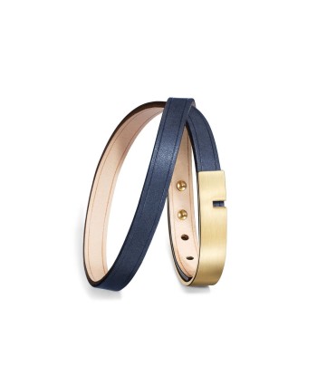 Bracelet cuir bleu marine | U'TURN TWICE vente chaude votre 